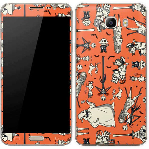 Disney The Nightmare Before Christmas Character Pattern print Galaxy J7 Skin