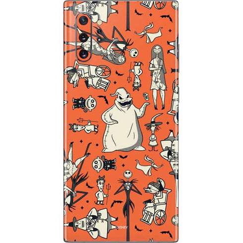 Disney The Nightmare Before Christmas Character Pattern print Galaxy Note 10 Plus Skin