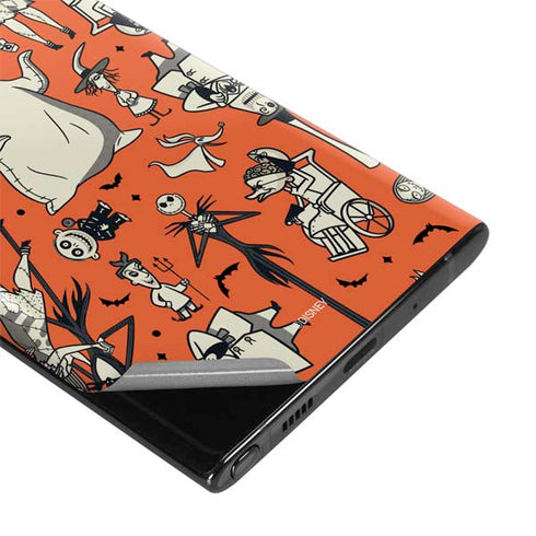 Disney The Nightmare Before Christmas Character Pattern print Galaxy Note 10 Plus Skin