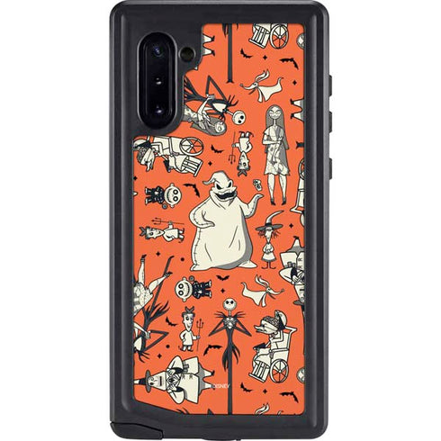 Disney The Nightmare Before Christmas Character Pattern print Galaxy Note 10 Waterproof Case