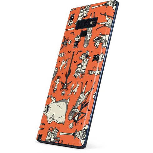 Disney The Nightmare Before Christmas Character Pattern print Galaxy Note 9 Skin