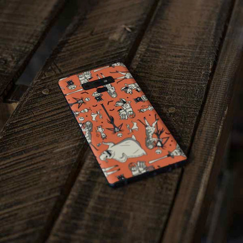 Disney The Nightmare Before Christmas Character Pattern print Galaxy Note 9 Skin