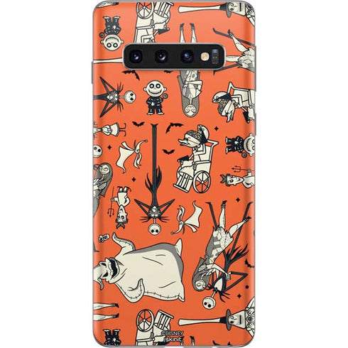 Disney The Nightmare Before Christmas Character Pattern print Galaxy S10 Skin