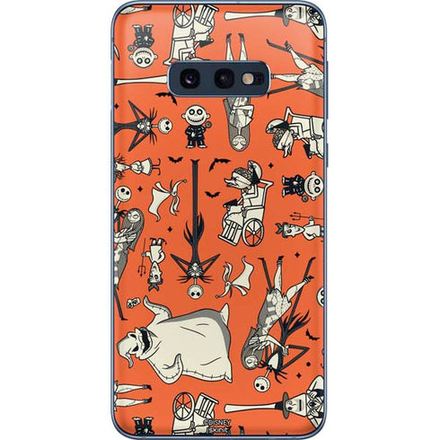 Disney The Nightmare Before Christmas Character Pattern print Galaxy S10e Skin