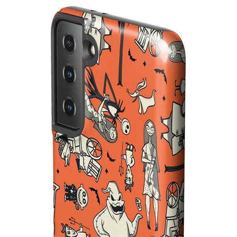Disney The Nightmare Before Christmas Character Pattern print Galaxy S21 Plus 5G Pro Case