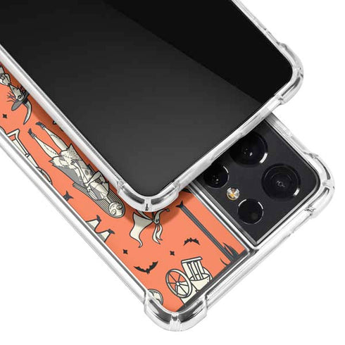 Disney The Nightmare Before Christmas Character Pattern print Galaxy S21 Ultra 5G Clear Case