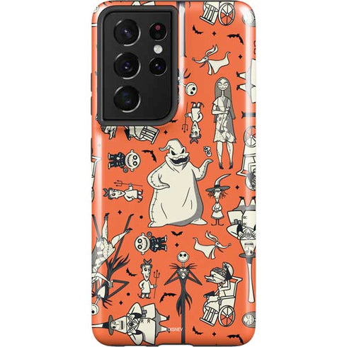 Disney The Nightmare Before Christmas Character Pattern print Galaxy S21 Ultra 5G Pro Case