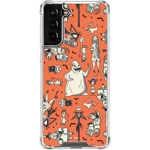 Disney The Nightmare Before Christmas Character Pattern print Galaxy S22 Plus Clear Case