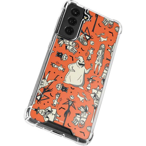 Disney The Nightmare Before Christmas Character Pattern print Galaxy S22 Plus Clear Case