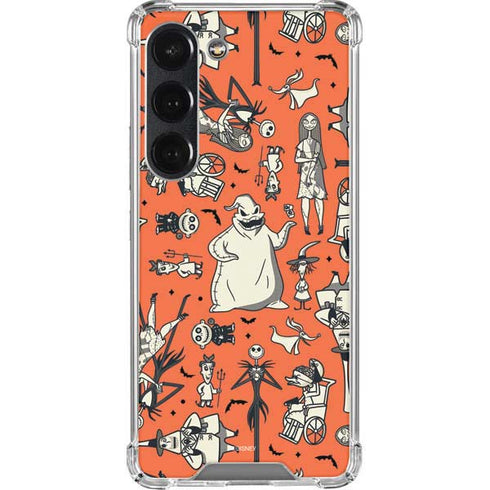 Disney The Nightmare Before Christmas Character Pattern print Galaxy S23 Clear Case