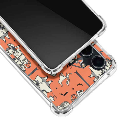 Disney The Nightmare Before Christmas Character Pattern print Galaxy S23 FE Clear Case