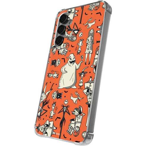 Disney The Nightmare Before Christmas Character Pattern print Galaxy S24 Plus Clear Case