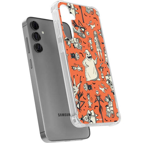 Disney The Nightmare Before Christmas Character Pattern print Galaxy S24 Plus Clear Case