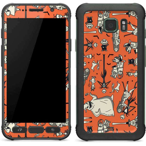 Disney The Nightmare Before Christmas Character Pattern print Galaxy S7 Active Skin