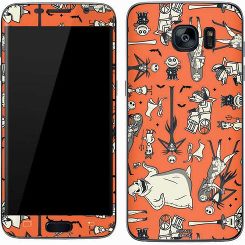 Disney The Nightmare Before Christmas Character Pattern print Galaxy S7 Skin