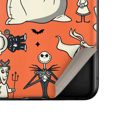 Disney The Nightmare Before Christmas Character Pattern print Galaxy Z Flip Skin