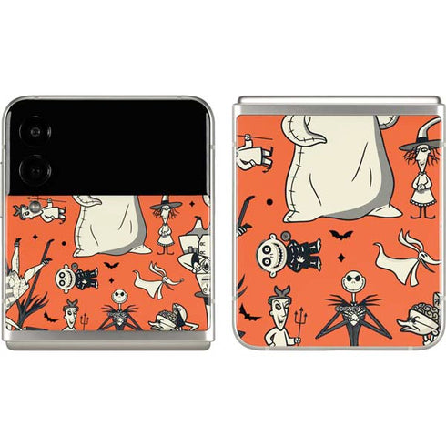 Disney The Nightmare Before Christmas Character Pattern print Galaxy Z Flip3 5G Skin
