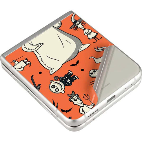 Disney The Nightmare Before Christmas Character Pattern print Galaxy Z Flip3 5G Skin
