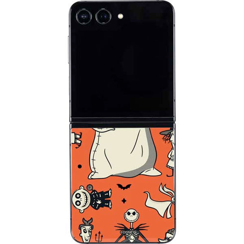 Disney The Nightmare Before Christmas Character Pattern print Galaxy Z Flip5 5G Skin