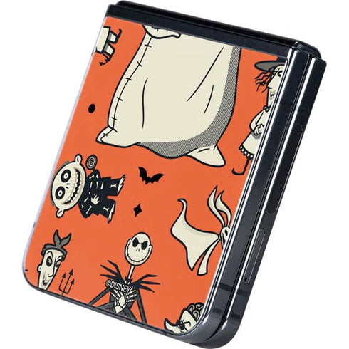 Disney The Nightmare Before Christmas Character Pattern print Galaxy Z Flip5 5G Skin