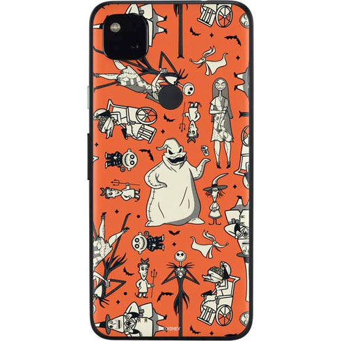 Disney The Nightmare Before Christmas Character Pattern print Google Pixel 4a Skin