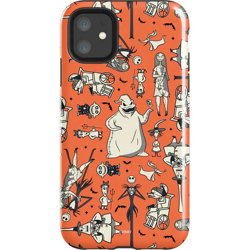 Disney The Nightmare Before Christmas Character Pattern print iPhone 11 Impact Case