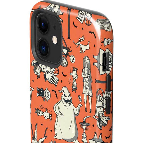 Disney The Nightmare Before Christmas Character Pattern print iPhone 12 Impact Case