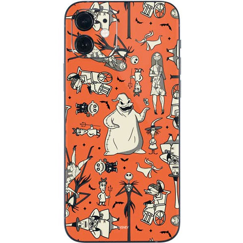 Disney The Nightmare Before Christmas Character Pattern print iPhone 12 Mini Skin
