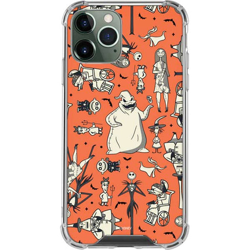 Disney The Nightmare Before Christmas Character Pattern print iPhone 12 Pro Max Clear Case