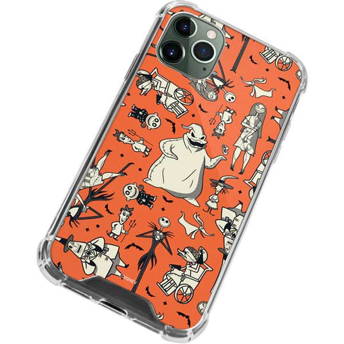 Disney The Nightmare Before Christmas Character Pattern print iPhone 12 Pro Max Clear Case