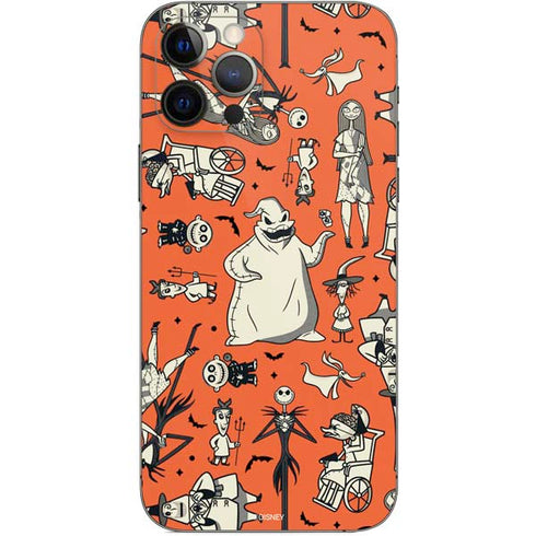 Disney The Nightmare Before Christmas Character Pattern print iPhone 12 Pro Skin