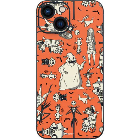 Disney The Nightmare Before Christmas Character Pattern print iPhone 13 Mini Skin
