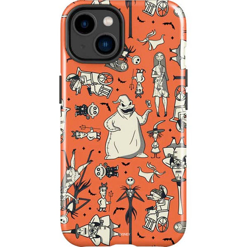Disney The Nightmare Before Christmas Character Pattern print iPhone 15 Plus Impact Case