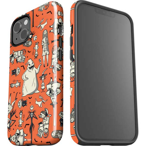 Disney The Nightmare Before Christmas Character Pattern print iPhone 15 Impact Case