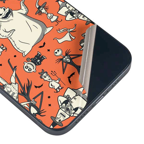Disney The Nightmare Before Christmas Character Pattern print iPhone 15 Plus Skin