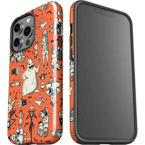 Disney The Nightmare Before Christmas Character Pattern print iPhone 15 Pro Impact Case