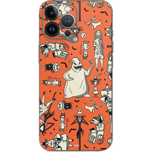 Disney The Nightmare Before Christmas Character Pattern print iPhone 14 Pro Max Skin