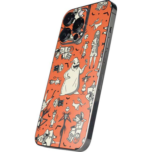 Disney The Nightmare Before Christmas Character Pattern print iPhone 14 Pro Max Skin