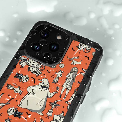 Disney The Nightmare Before Christmas Character Pattern print iPhone 14 Pro Max Waterproof Case
