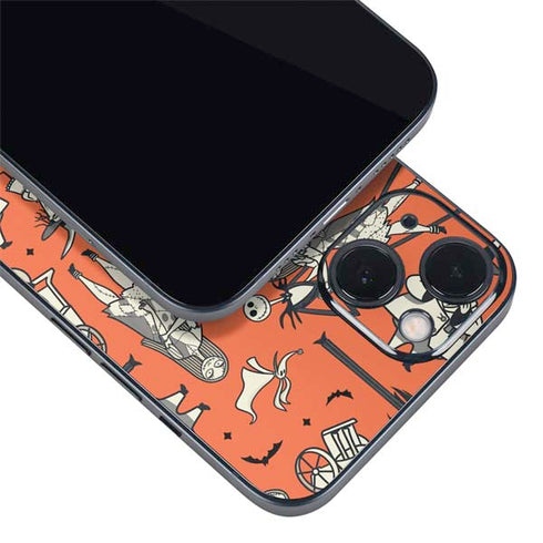 Disney The Nightmare Before Christmas Character Pattern print iPhone 14 Skin