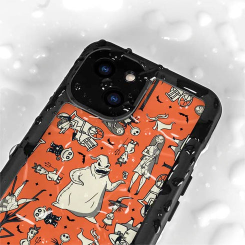 Disney The Nightmare Before Christmas Character Pattern print iPhone 15 Plus Waterproof Case