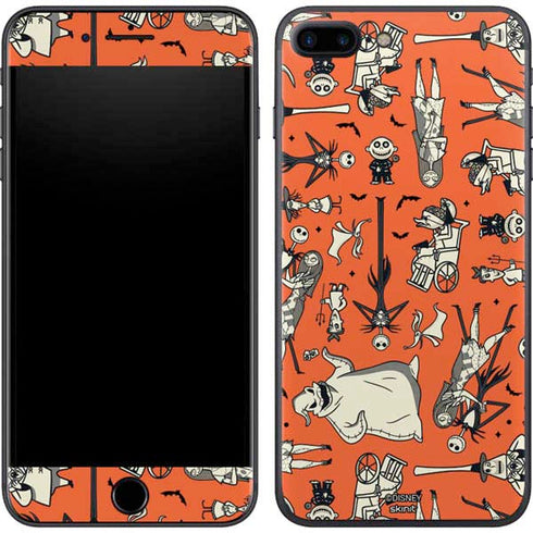 Disney The Nightmare Before Christmas Character Pattern print iPhone 8 Plus Skin