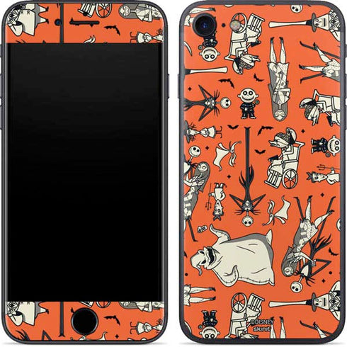 Disney The Nightmare Before Christmas Character Pattern print iPhone 8 Skin