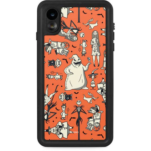 Disney The Nightmare Before Christmas Character Pattern print iPhone XR Waterproof Case