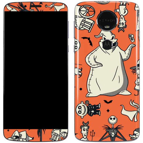 Disney The Nightmare Before Christmas Character Pattern print Moto E5 Plus Skin