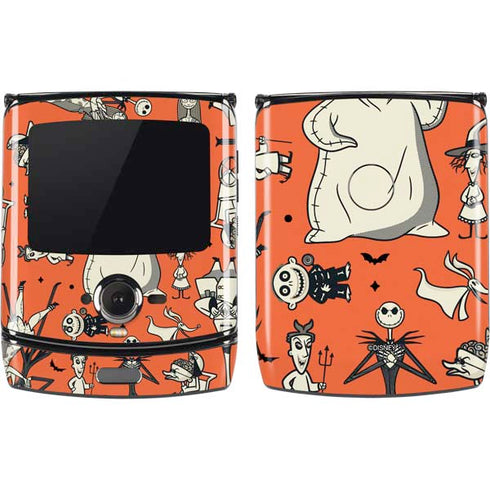 Disney The Nightmare Before Christmas Character Pattern print Motorola RAZR Skin