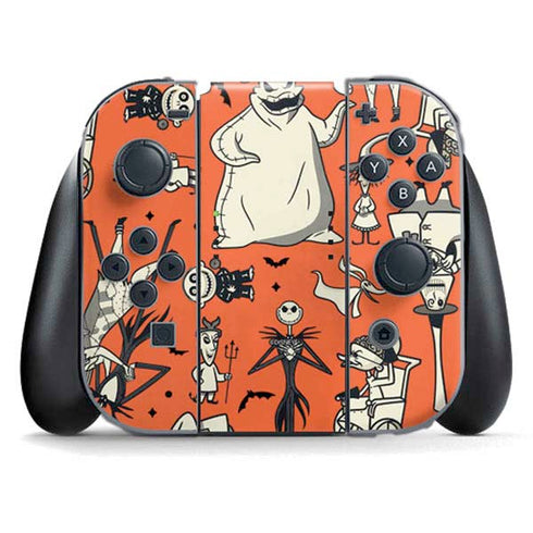 Disney The Nightmare Before Christmas Character Pattern print Nintendo Switch (2017-2021) Joy-Con Controller Skin