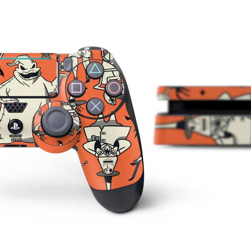 Disney The Nightmare Before Christmas Character Pattern print PS4 Slim Bundle Skin