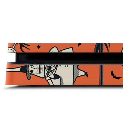 Disney The Nightmare Before Christmas Character Pattern print PS4 Slim Skin