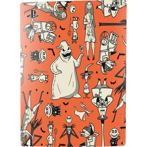 Disney The Nightmare Before Christmas Character Pattern print PS5 Console Skin